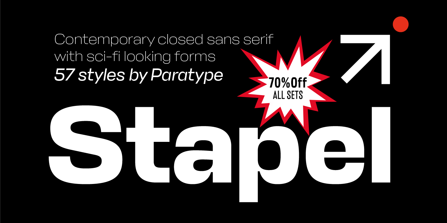 Stapel Semi Expanded Black Font preview